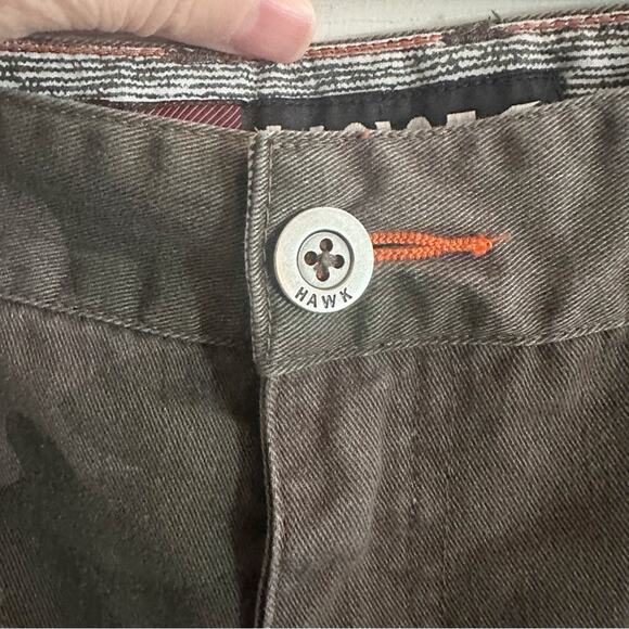 TONY HAWK Shorts CAMO print SIZE 38 gray green pattern casual chino pockets - Picture 5 of 10